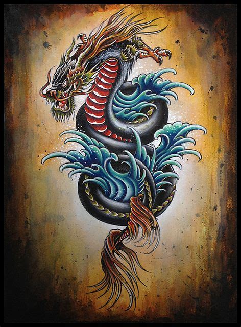 Dragon Flash Painting Japanese Dragon Tattoos Dragon Tattoo Designs