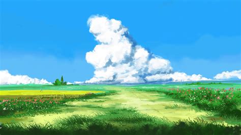 Anime Field Wallpapers Top Free Anime Field Backgrounds Wallpaperaccess