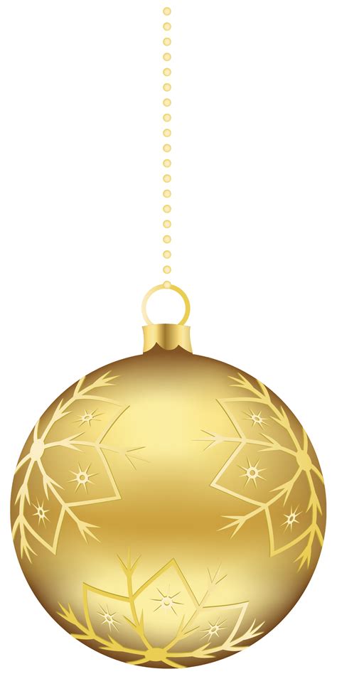Large Transparent Gold Christmas Ball Ornament Png Clipart Gallery