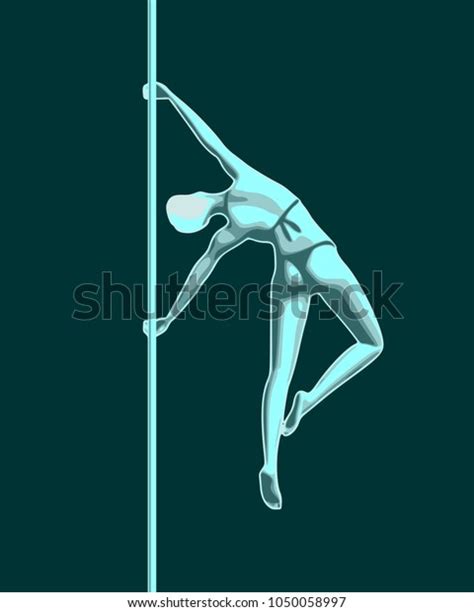 silhouette girl pole pole dance illustration stock vector royalty free 1050058997 shutterstock