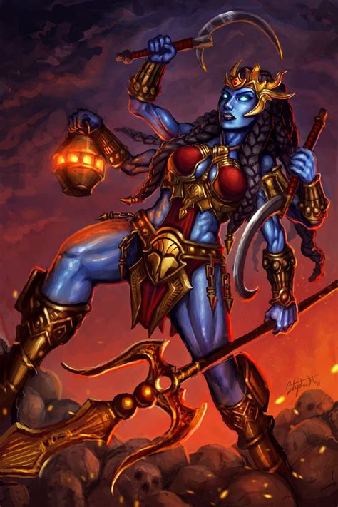 Kali By Stephen Nickel Kali Goddess Fantasy Girl Goddess Art