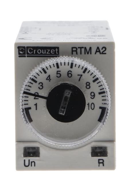 88895203 Crouzet Din Rail Single Function Timer Relay 24v Ac Dpdt
