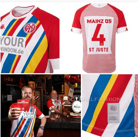 Furnished by club technical sponsor kappa, mainz 05's latest shirt features diagonal stripes in the mainz carnival colors of red, white, blue and yellow. Mainz 05 2021 Kappa Carnival Kit - FOOTBALL FASHION