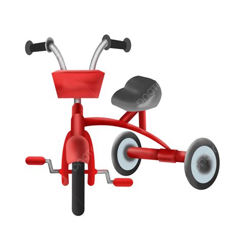 Red Tricycle Clipart Transparent Background Tricycle Cartoon Red