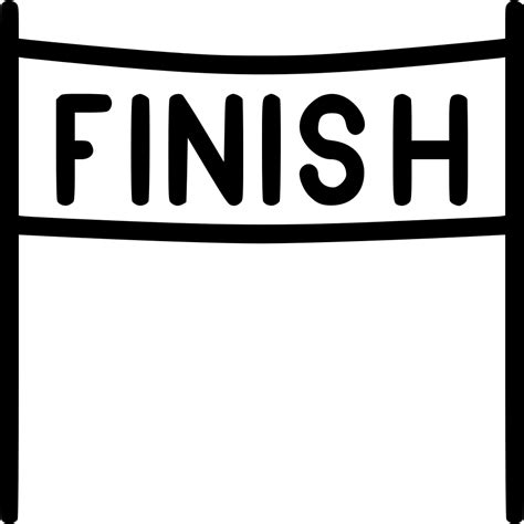 Finish Line Clipart End Race - Finish Icon - Png Download ...