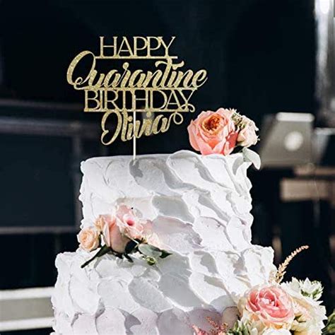 Unfollow 3rd birthday cake topper to stop getting updates on your ebay feed. Amazon.com: Personalised happy quarantine birthday cake ...