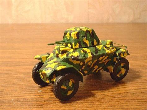 Wwii 39m Csaba Armoured Scout Car Free Vehicle Paper Model Download