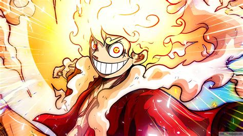 One Piece Luffy Gear 5 Awakening 4k Wallpaper Download
