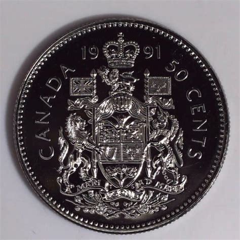 Canada 1991 50 Cents Nbu Limperium Du Collectionneur Limperium Du