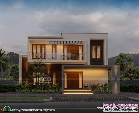 Modern 4 Bhk House Architecture 2650 Square Feet Kerala Home Design