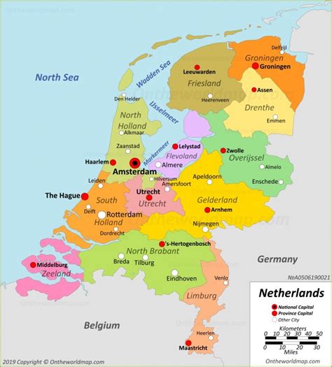 Maps Of Holland Detailed Map Of Holland In English Tourist Map