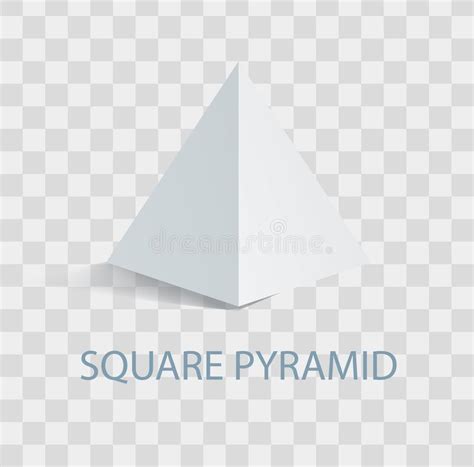 Square Pyramid Octahedron Cylinder Cone Sphere 3d Stock Vector