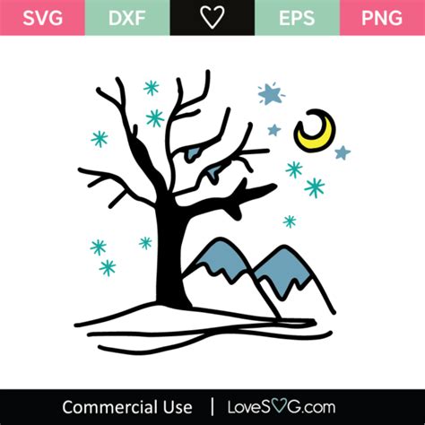 Download Winter Landscape SVG Cut File - Lovesvg.com