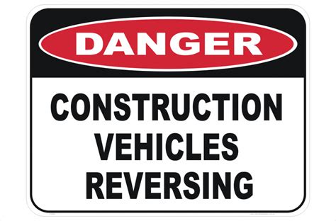 Vehicles Reversing Sign D10282 National Safety Signs
