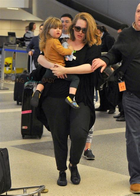 Adele Touches Down At Lax With Son Angelo Adele Adele Singer Adele Style