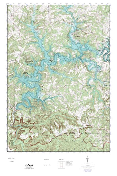 Mytopo Nolin Lake Kentucky Usgs Quad Topo Map
