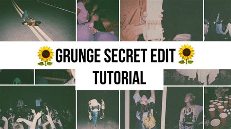 Grunge Edit Tutorial Youtube