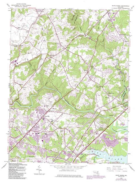 White Marsh Topographic Map Md Usgs Topo Quad 39076d4