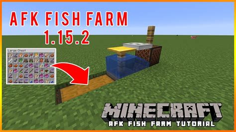 How To Make An Afk Fish Farm 1152 Minecraft Youtube