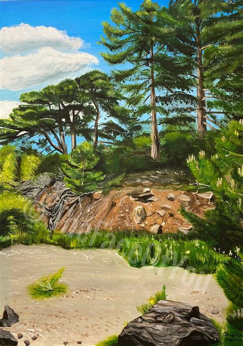 Forest Scenery Painting Hand Painted With Acrylics Etsy