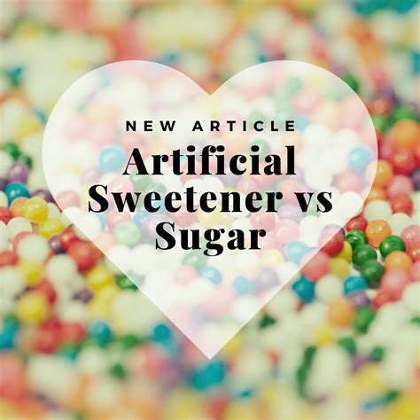 Artificial Sweetener Vs Sugar Natures Sunshine Products Of Australia