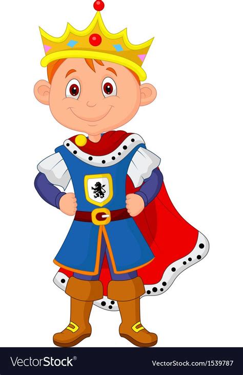 Vector Illustration Of Kid Cartoon With King Costume Download A Free