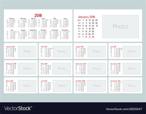 Weekly Planner Template 2018 Printable Calendar