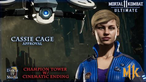 Mortal Kombat 11 Cassie Cage Klassic Towers Mk 11 Ultimate Champion Tower Cinematic