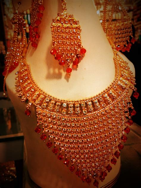 Indian Gold Plated Bridal Jewellery Set Price In Pakistan M007486