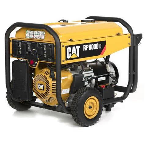 The inverter generator works with the help of an engine to generate ac power output. Cat RP 8000-Watt Gasoline Portable Generator with ...