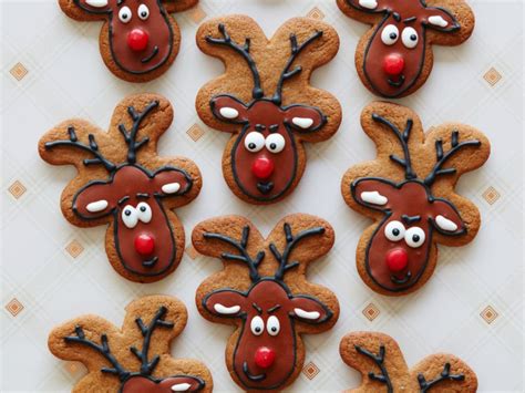 These holiday gingerbread cookies are filled with sugar, spice and everything nice. Gingerbread Reindeer Recipe | Food Network Kitchen | Food Network