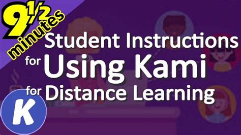 Student Instructions For Using Kami Distance Remote Learning During