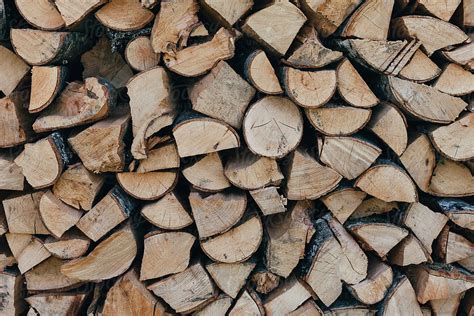 Stacked Chopped Wood By Stocksy Contributor R A V E N Stocksy