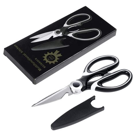 Multi Purpose Scissors Stainless Steel Kitchen Shears With Blade Cover