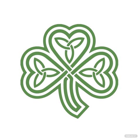 Celtic Shamrock Clipart In Illustrator Svg  Eps Png Download