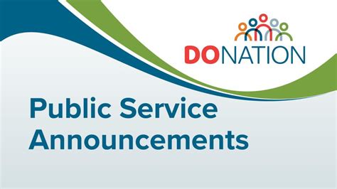 Spread The Word Public Service Announcements