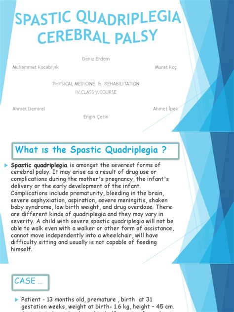 Spastic Quadriplegia Cerebral Palsy Pdf Medical Specialties