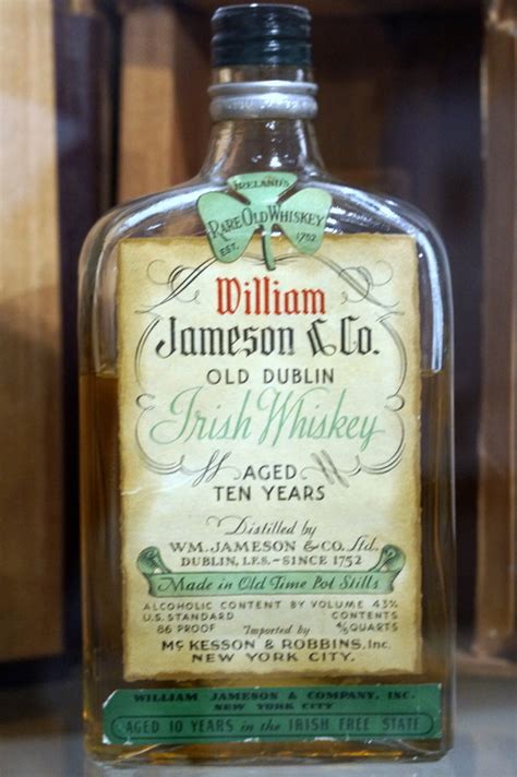 William Jameson Old Dublin Irish Whiskey 10yo Spirits