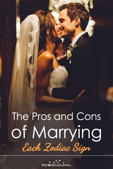 the pros and cons of marrying each zodiac sign pros cons marrying