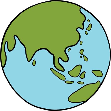Earth Doodle Freehand Drawing 15714969 Png