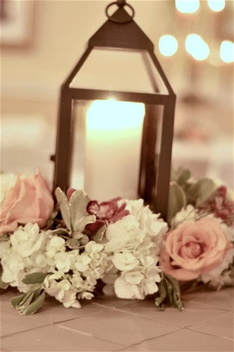 Lantern With Flowers Centerpieces — Southern Productions