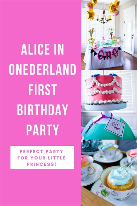 Alice In Onederland Birthday Party Alice In Onederland First Birthday