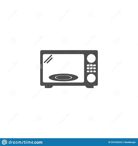 Microwave Oven Icon Logo Design Template Stock Vector Illustration Of