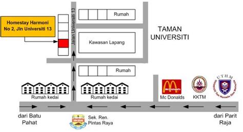 See more of taman universiti parit raja batu pahat johor on facebook. Homestay Parit Raja: Peta