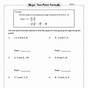 Find Slope From Two Points Worksheets