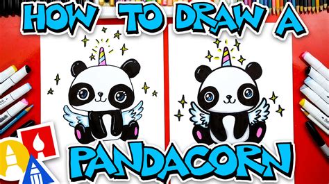 How To Draw A Pandacorn Panda Unicorn Art For Kids Hub