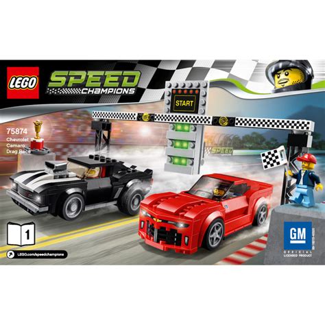 Lego Chevrolet Camaro Drag Race Set Instructions Brick Owl