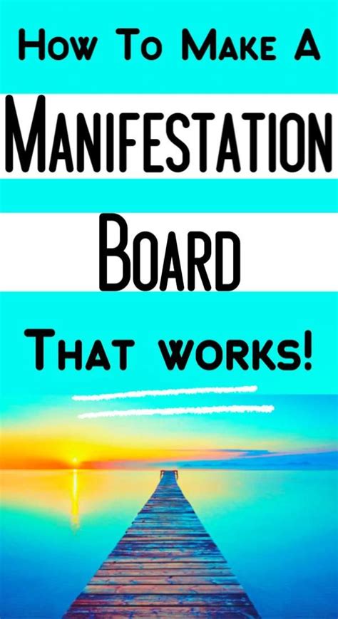 In the journal, you will write about the goals and life that you want to attract into your. Create A Manifestation Board To Reach Your Goals ...