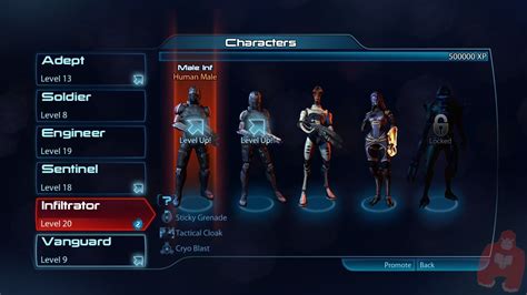Mass Effect 3 Character Selection Screen 게임 Ui 게임 아이언맨