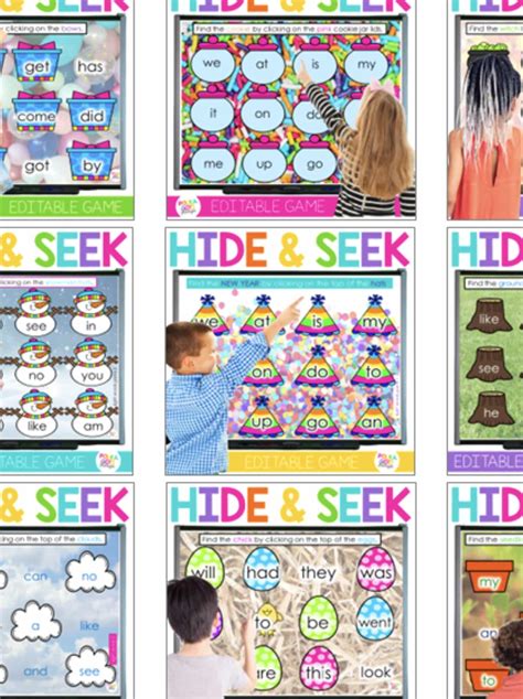 Hide And Seek Sight Word Games Polka Dots Please